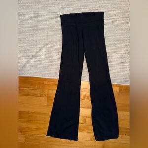 Lululemon flare black leggings mid-rise 90s
